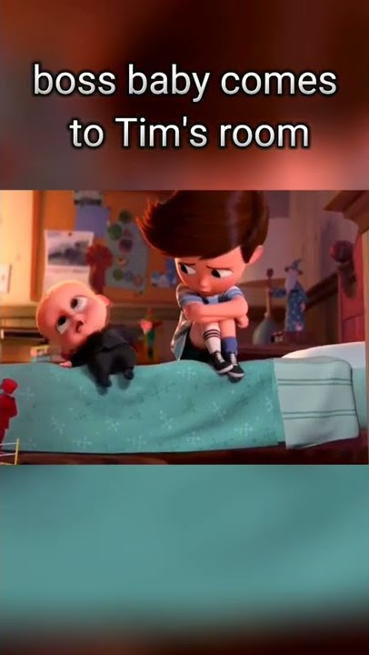 One of the scenes in the boss baby movie. climb the bed