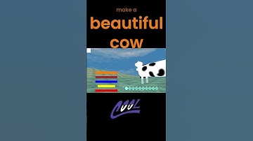Impress your friend with a cow in python 3d #3d #python #pythonprogramming #ursina #coding
