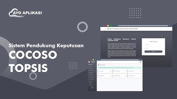 Source Code Aplikasi Sistem Pendukung Keputusan (SPK) Perbandingan Metode COCOSO Dan TOPSIS