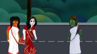 👻📱 Haunted Road Ghost Ladies | Scary Emoji Phone Story 🌙😱