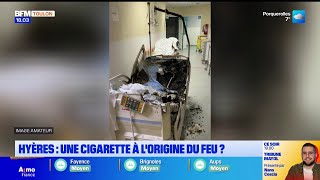 Incendie mortel à Hyères : une cigarette à l'origine du feu 