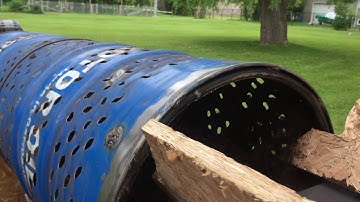 DIY Trommel Rotary Screen Separator Remove Rocks From Soil v3
