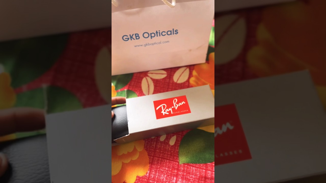 Unboxing Rayban sunglasses