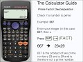 Prime Factors - Show A Number Is Prime - Prime Factorization - Casio Calculator fx-85GT PLUS fx-83GT