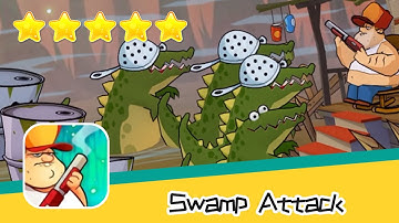 Swamp Attack EPISODE 3 Level 13 Walkthrough Defend Survive Attack! Recommend index five stars