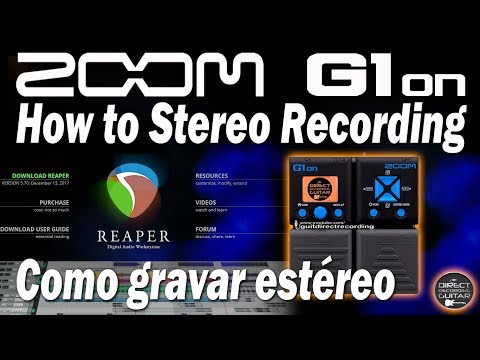 Zoom G1on How to Stereo Recording using a USB Interface [Tutorial].