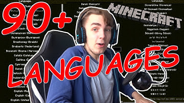 Minecraft but EVERY 2 minutes the LANGUAGE CHANGES!!! (90+ languages!)