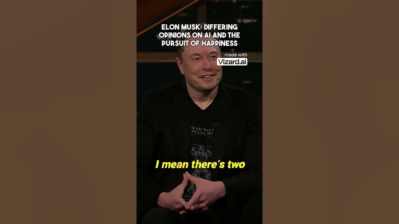 Elon Musk: Differing opinions on AI and the pursuit of happiness - YouTube