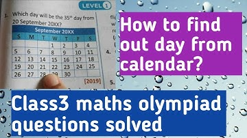 Class3 maths olympiad questions #olympiad #class3 #maths #exam #questions #calendar #day #practice