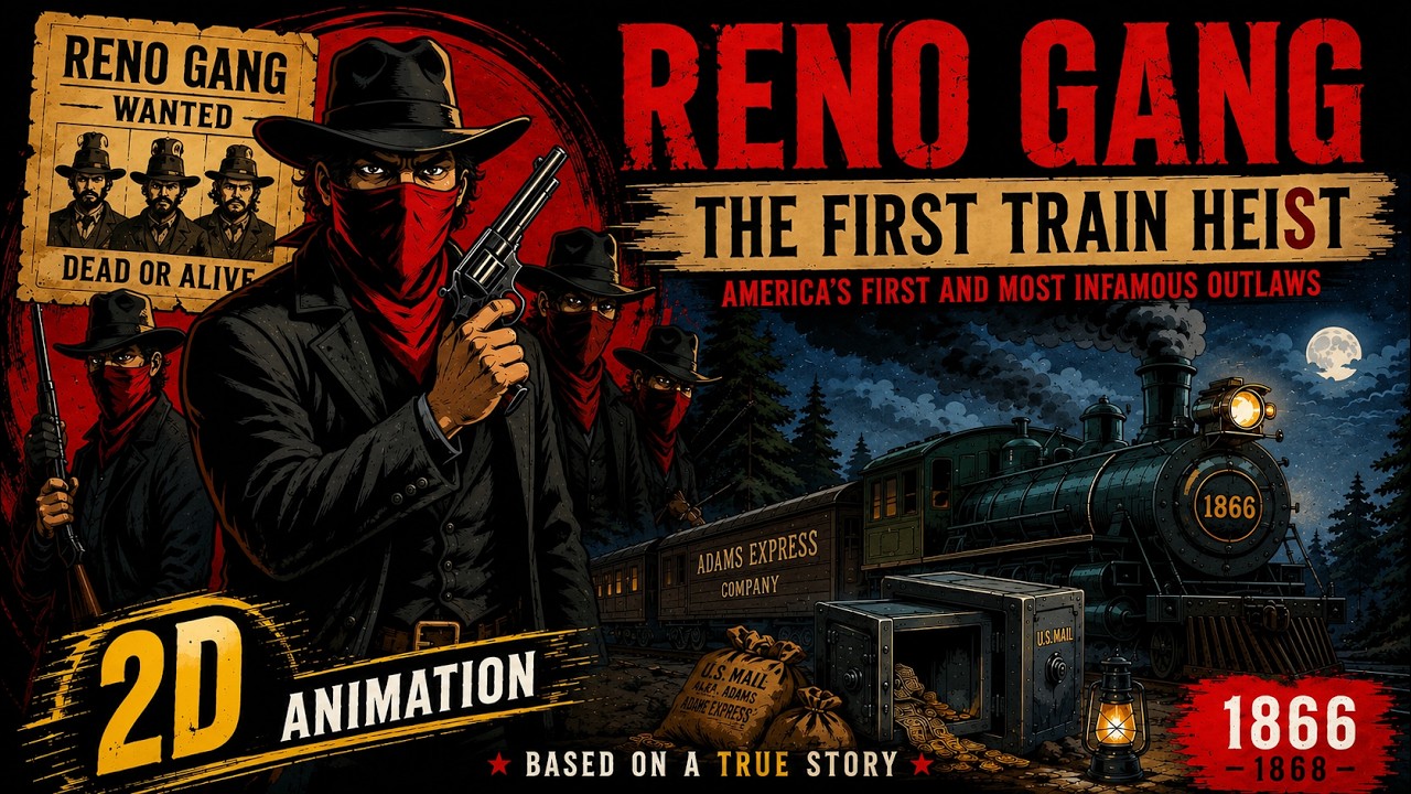 The True Story of America's First Train Robbers | Reno Gang Documentary
