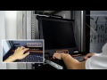 KINAN 17" 8 port rack mount LCD KVM switch  review , How to setup a rack mount LCD kvm console.