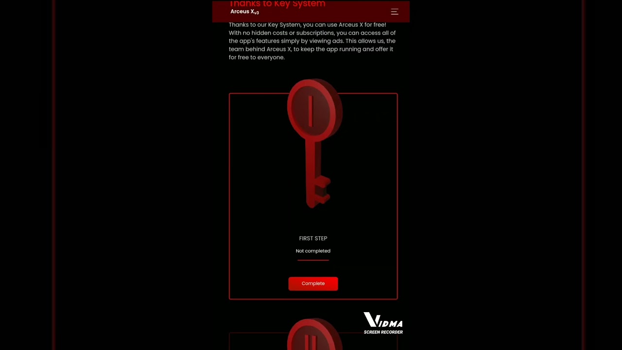 Arceus x key system link