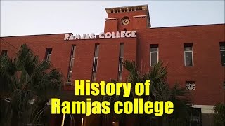 History in Ramjas college ,university of Delhi