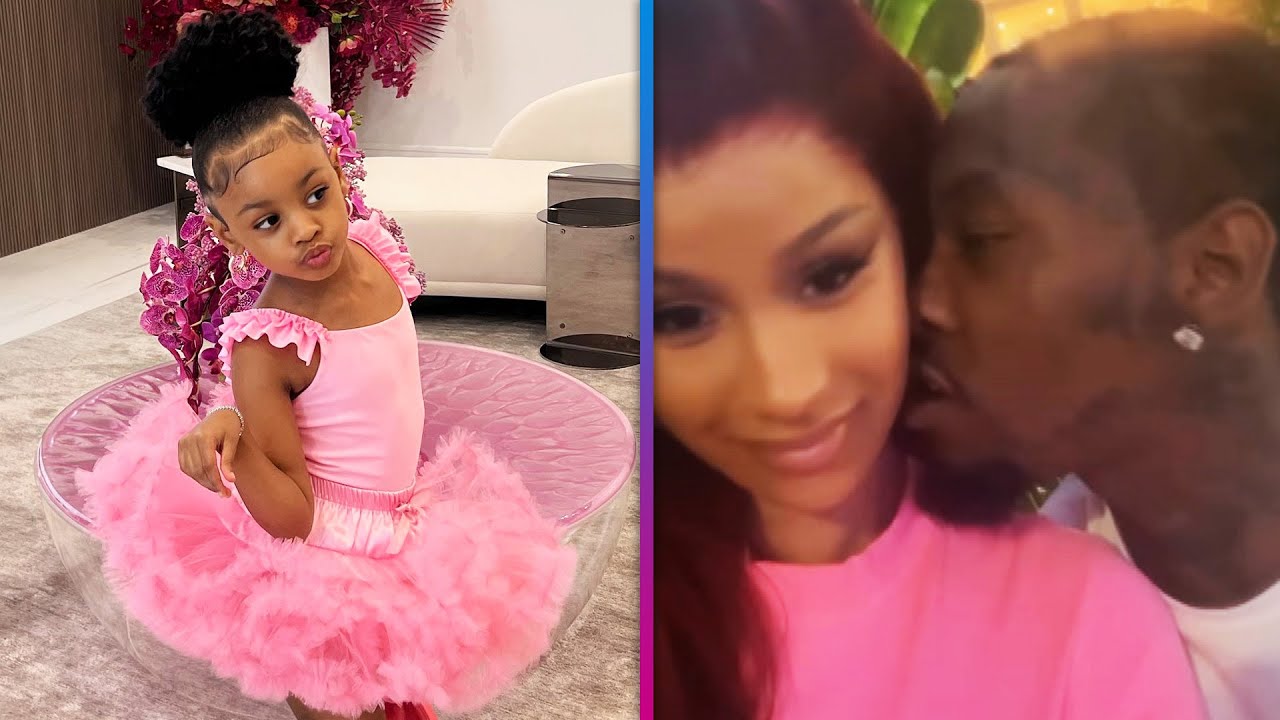 Cardi B, Offset's five-year-old daughter Kulture Kiari showered