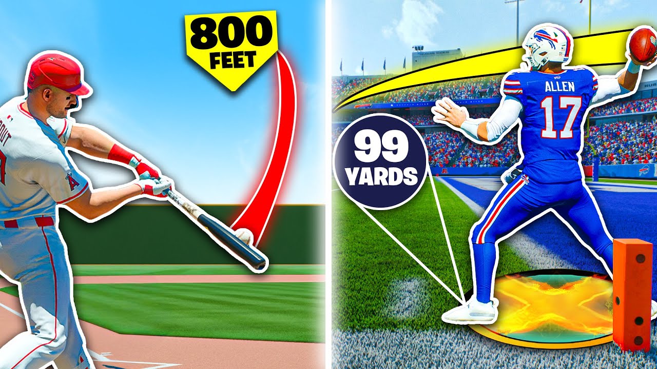 Distance Examples In Sport Scoring The LONGEST Shot In EVERY Sport - YouTube