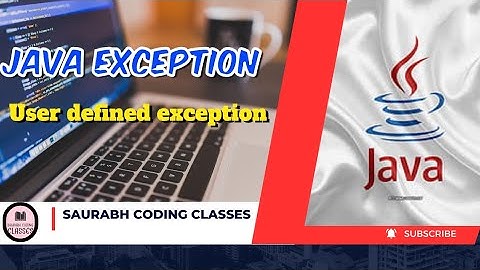 Custom exception in Java ll in Hindi ll Java tutorial ll part 42..