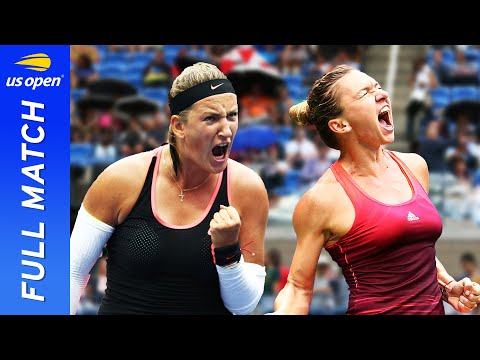 Victoria Azarenka vs Simona Halep in a three-set thriller! | US Open 2015 Quarterfinal