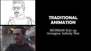 Traditional Animation - Avengers: Infinity war - Ironman Mark 50 Suit up by Raj sam 1,802 views 3 years ago 53 seconds