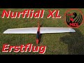 Nurflidl XL Erstflug / 122 cm Spannweite / Segelflug Windberg e.V.