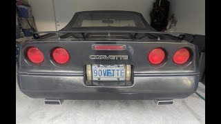 Corvette personalized plate.