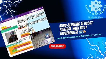 Mind-Blowing AI Robot Control with Body Movements! 🤖✨ | Teachable Machine + PictoBlox Tutorial