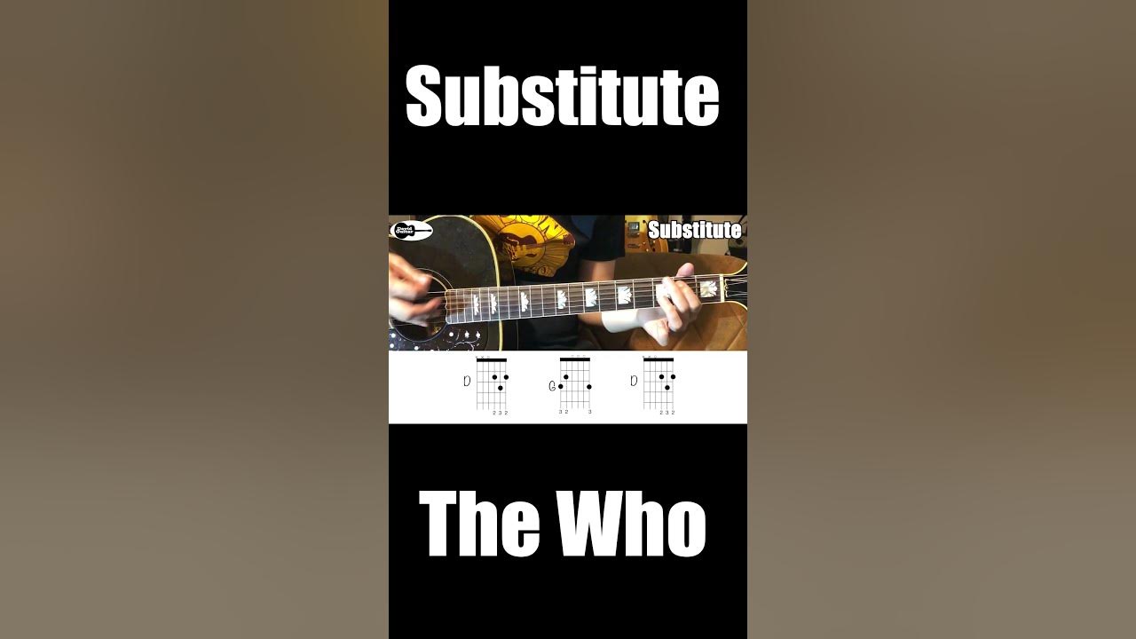 Substitute The Who Guitar Chords Shorts YouTube