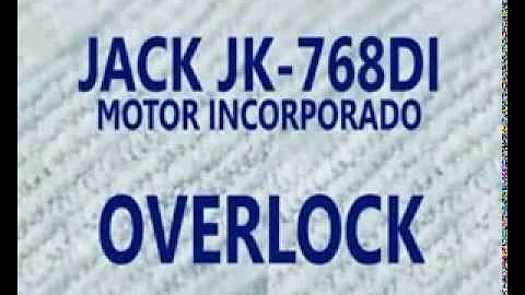 JACK JK 768DI-3- 504 M2 04 Overloque Direct Drive incorporado.