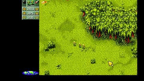 Cannon Fodder WINUAE Gameplay 1st Two Missions Amiga 1994 Sensible Software CD32 (2010-01-28)