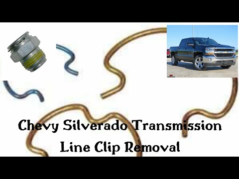 Chevy Silverado Transmission Oil Line clip removal! - YouTube