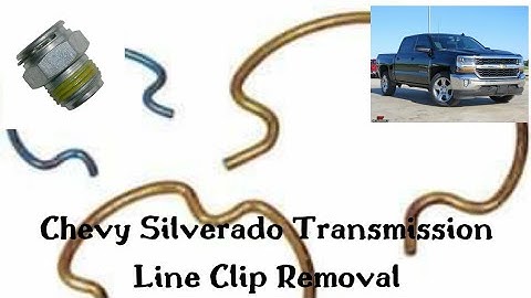 Chevy Silverado Transmission Oil Line clip removal!