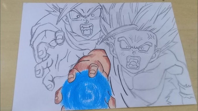 FACIL DE DESENHAR COMO DESENHAR GOKU VS VEGETA Part 2 