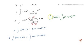 `int_0^1cot^(- 1)(1-x+x^2)dx`