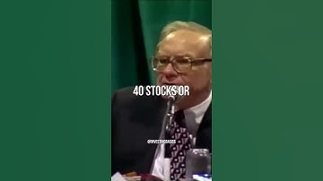Warren Buffett: Diversification is For DUMB People