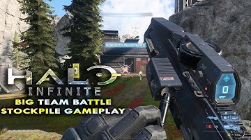 HALO INFINITE Highpower Stockpile Gameplay (No Commentary) │ 12v12  Big Team Battle (PC)