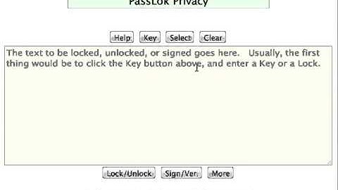 Walkthrough of PassLok 1.5