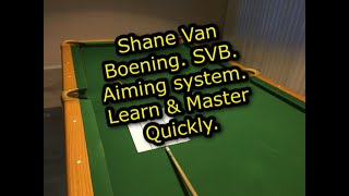 Shane Van Boening (SVB) Aiming System.  Step by step.  Millions of players should use this system!