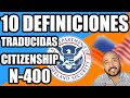 Definiciones para EXAMEN DE CIUDADANIA N400 |Definitions for Citizenship interview 2021 | VOCABULARY