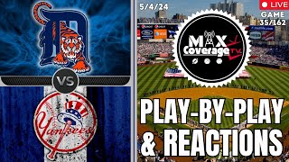 🔴LIVE Detroit Tigers vs New York Yankees - Play-By-Play & Reactions (5/4/24)