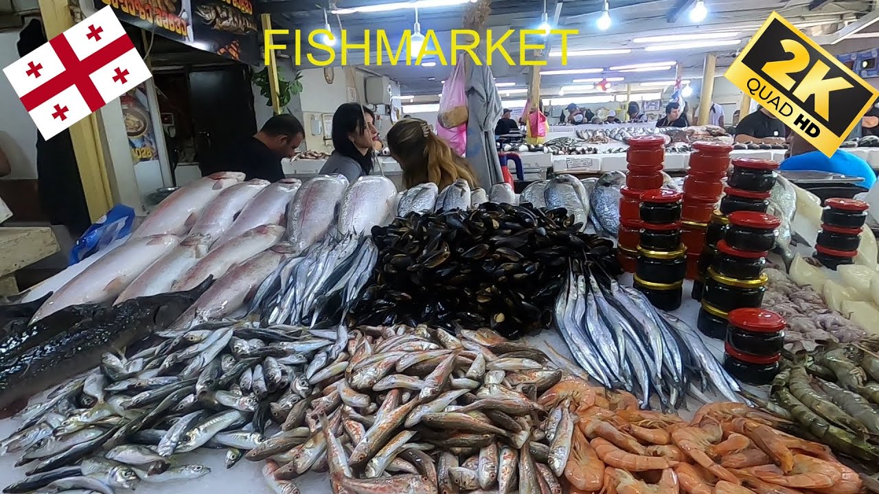 Black Sea fishmarket in Batumi,Georgia🇬🇪