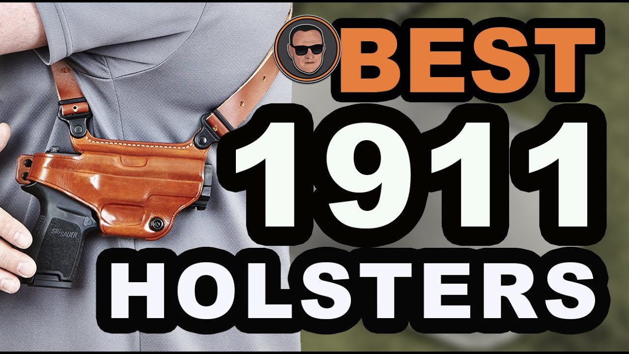 Gun Holster Leather For 1911 3.5" Shoulder Rig Chest Vest Vertical