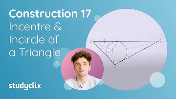 17. Maths Construction 17 - Incentre & incircle of a triangle; Leaving Cert Geometry Proof