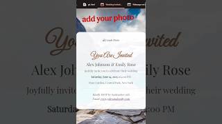 wedding invitation card using html code ❤️❤️#html