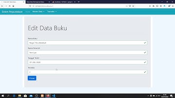 Sistem Perpustakaan dengan Laravel Project UAS Pemrograman Web Undiksha oleh Kadek Agus Berlian P