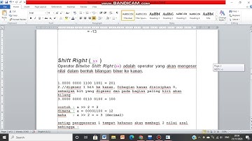 Perhitungan Manual Pada Operasi  Bitwise