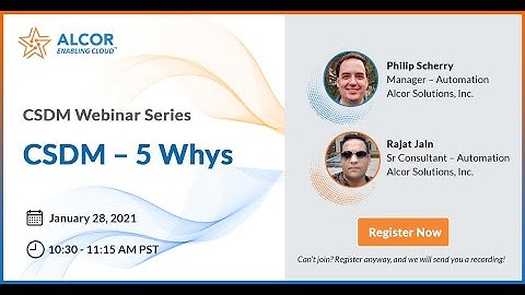 Webinar Invite | CSDM - 5 Whys