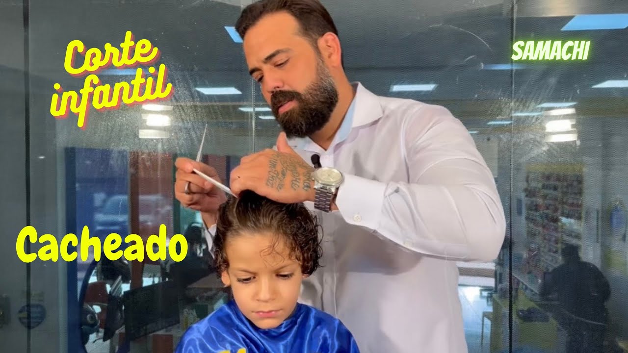 Passo a passo completo Corte de Cabelo Infantil Cacheado