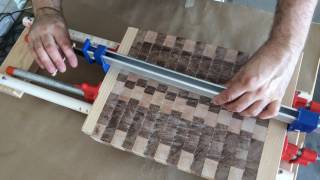Maple and walnut end grain cutting boards Making end grain cutting boards from maple and walnut.