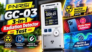 FNIRSI GC-03 Multifunctional 3-in-1 Radiation Detector 🔥 Nuclear, Phone & Electric/Magnetic Field