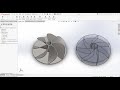 Centrifugal Blade impeller design in Solidworks