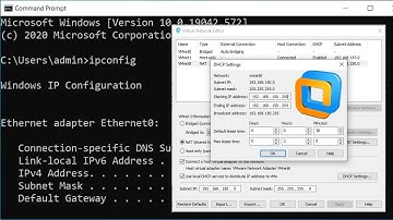 How to Change the DHCP IP Address Range for VMware Workstation Virtual Machines